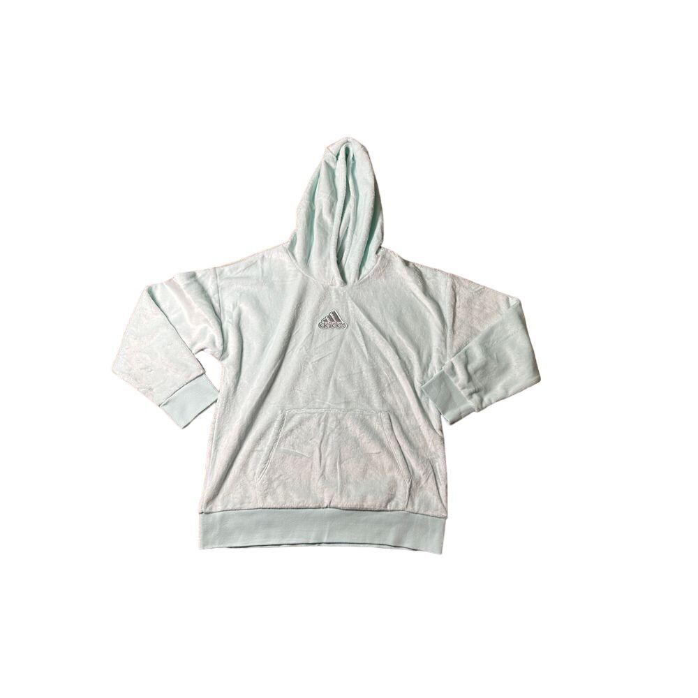 Adidas Kids Mint Green Soft Fleece‎ Hoodie Cozy Sweatshirt Regular Fit
